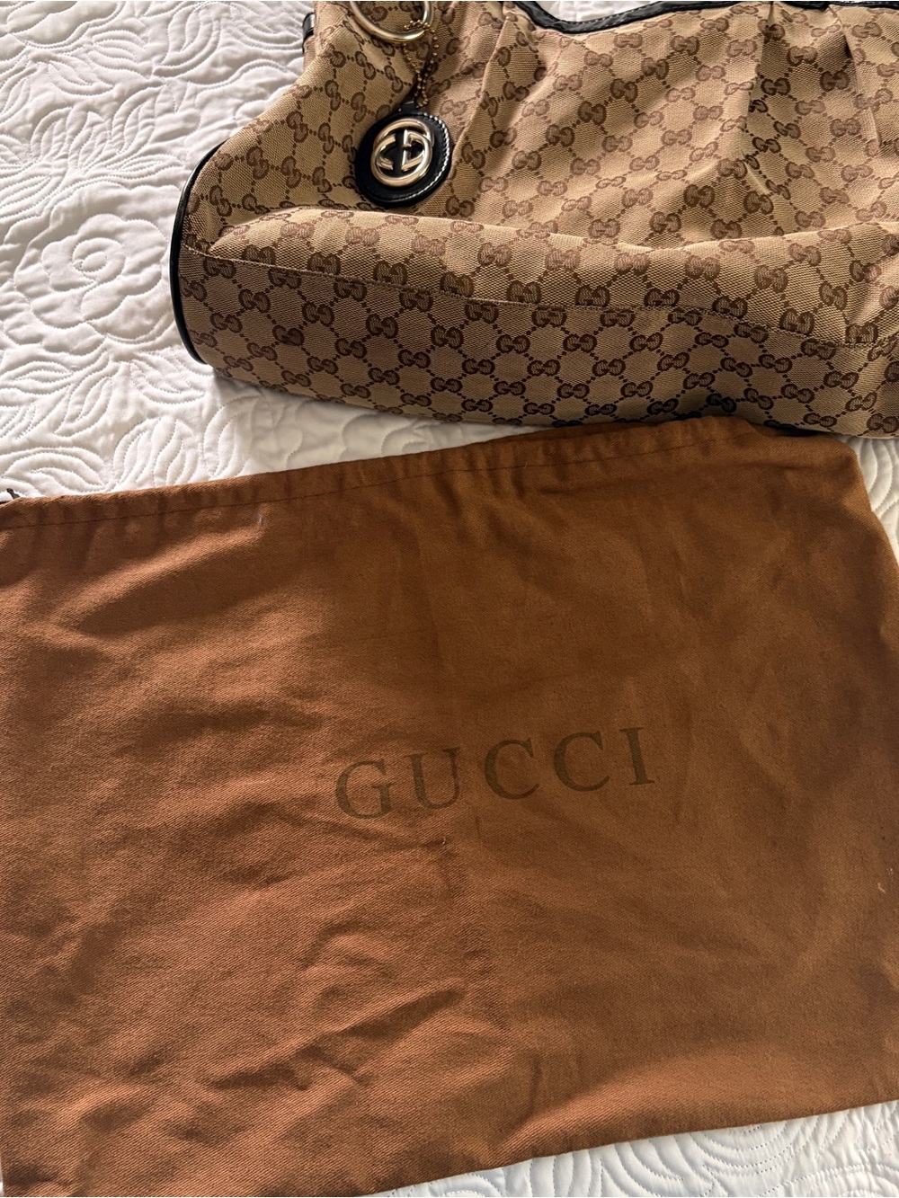 Gucci GG Canvas Sukey Medium Tote with Original Dust Bag *Authentic & Pre-loved* - Picture 12 of 16
